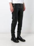 panelled biker trousers