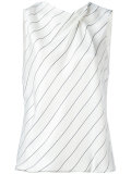 striped sleeveless top