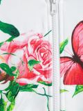 花卉印花连帽夹克