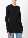 elongated sleeves T-shirt