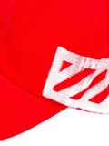 striped baseball cap