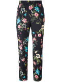 floral print cropped trousers