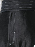 contrast stitch trousers 