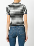 striped fitted T-shirt