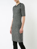 gingham plaid tweed dress
