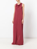 cowl-neck and back dress