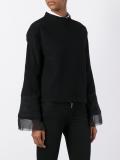 long embroidered sleeve blouse