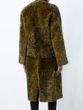 animal print shearling coat 