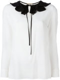 ruffle collar blouse