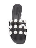 pearl embellished sandals