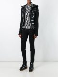 zipped hooded jacket