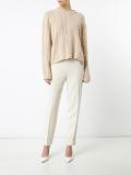 cable knit cropped jumper