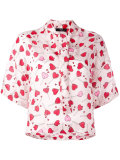 heart print blouse 