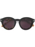 keyhole round frame sunglasses
