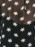 star print sheer blouse
