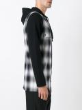 'Combo' zipped hoodie