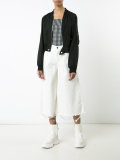 wide leg denim culottes