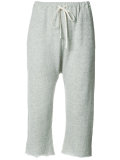 cropped track trousers