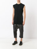 seam trim sleeveless T-shirt 