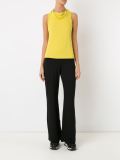 fitted sleeveless blouse