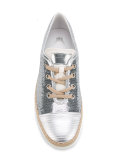 metallic sneakers
