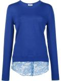 lace hem sweater 