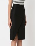 high-waisted pencil skirt