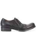 distressed derby shoes