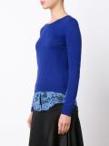 lace hem sweater 