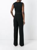 deep V-neck jumpsuit