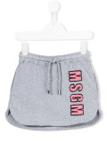 logo appliqué skirt