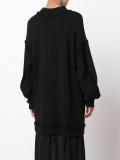 oversized jumper layered dress