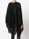 fringed loose-fit cardigan
