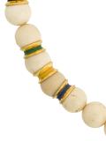 aged effect faux-pearl necklace