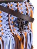 fringed trim cross body bag
