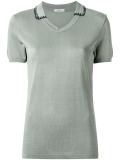 V neck knit blouse