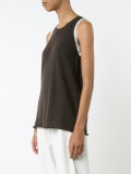 frayed detail tank