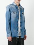 logo print denim jacket