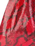 snakeskin print tote bag 