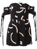 strappy sleeves playsuit