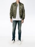 distressed effect skinny jeans
