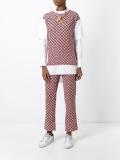 geometric print trousers