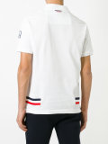 striped detail polo shirt