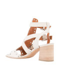 eyelet embellished sandals