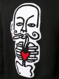'heart' print sweatshirt