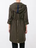 drawstring waist parka 