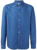 button detail denim shirt