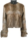 fur zipped jacket