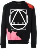 abstract glyph icon print sweatshirt