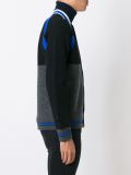 striped band varsity jacket